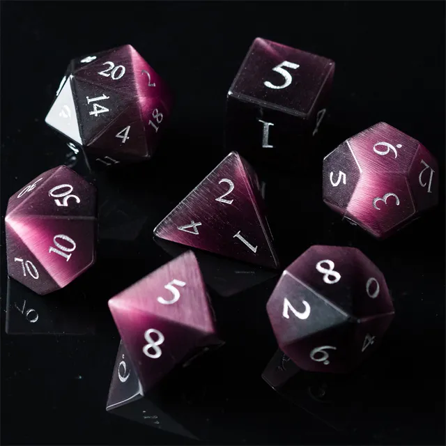 Cat's Eye Dice - Purple