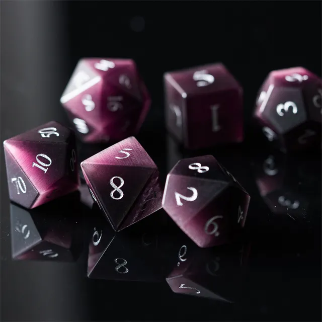 Cat's Eye Dice - Purple