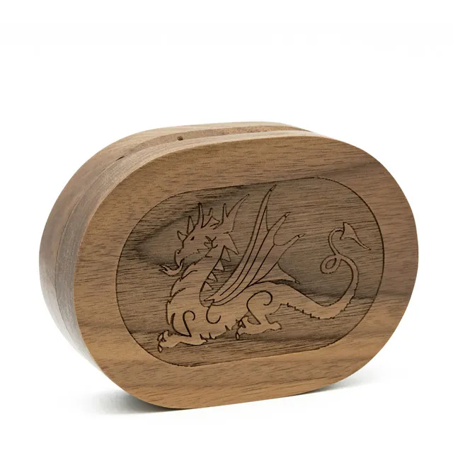 Wooden Dice Box - Dragon