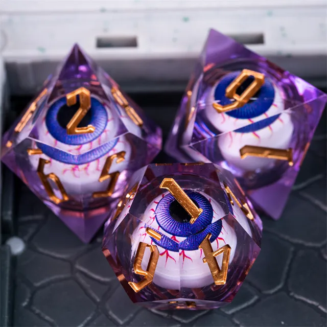 Eyeball Dice - Purple