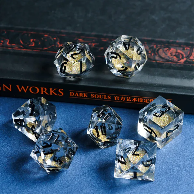 Glitter Dice - Gold & Silver