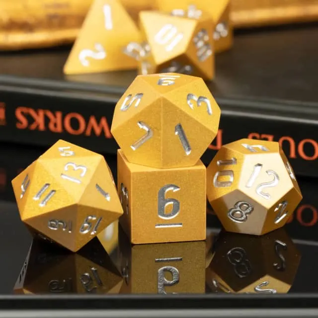 Golden Shimmer Dice