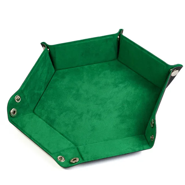 Hexagonal Dice Tray - Green