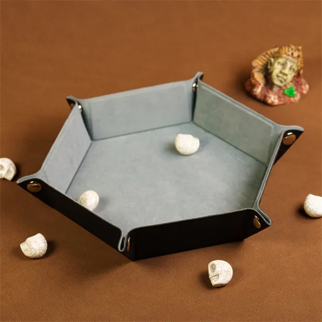 Hexagonal Dice Tray - Grey