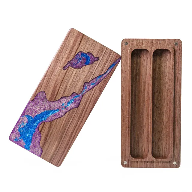 Wood and Resin Dice Box - Magic Pool