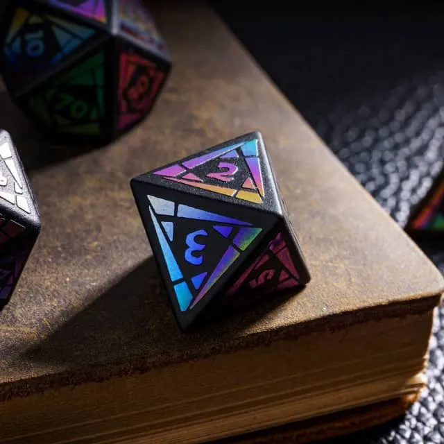 Obsidian Dice - Stained Glass