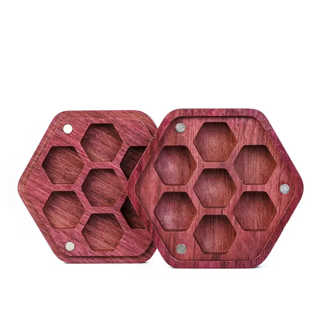 Wooden Dice Box - Purple Heart Wood