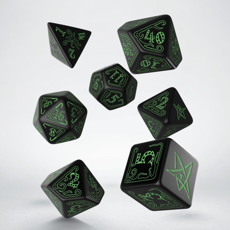 Call of Cthulhu Dice - Black & Green