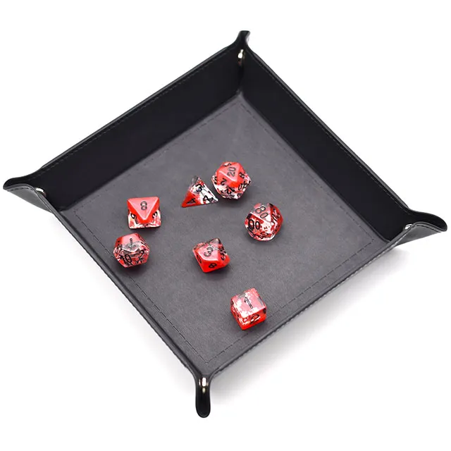 Square Dice Tray - Black