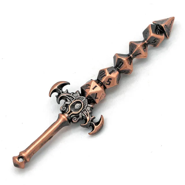 Dice Sword Keyring