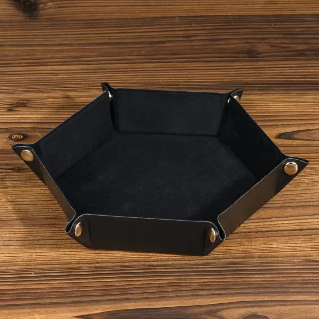 Hexagonal Dice Tray - Black