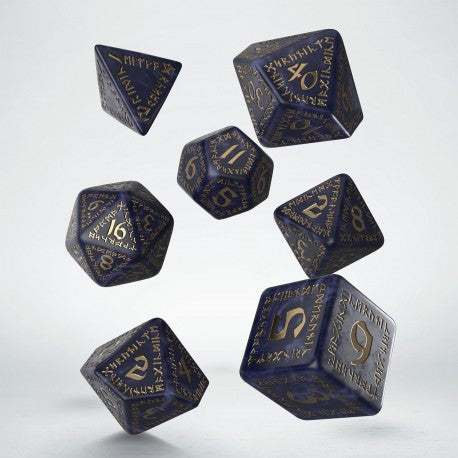 Runic Dice: Mixed Blue & Gold