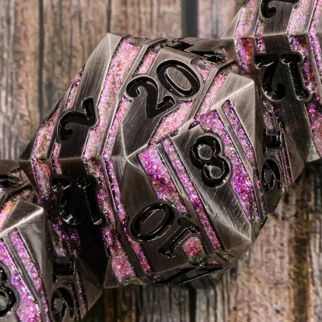 35mm Steel & Purple Metal D20
