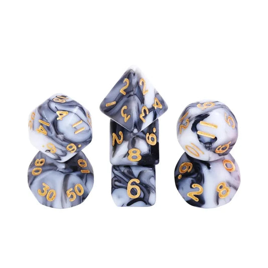 White & Black Blend (Gold Font) #11