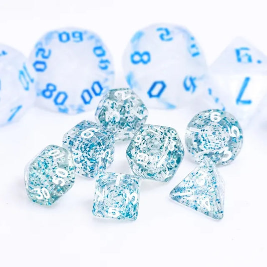 12mm Glitter Style Dicelings Set