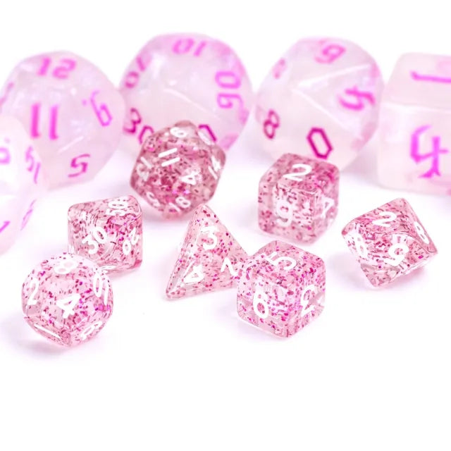 12mm Glitter Style Dicelings Set