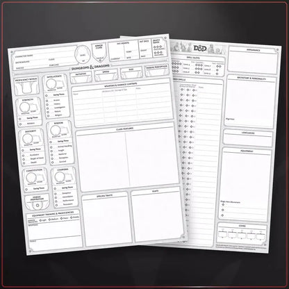 Dungeons & Dragons: Character Sheets