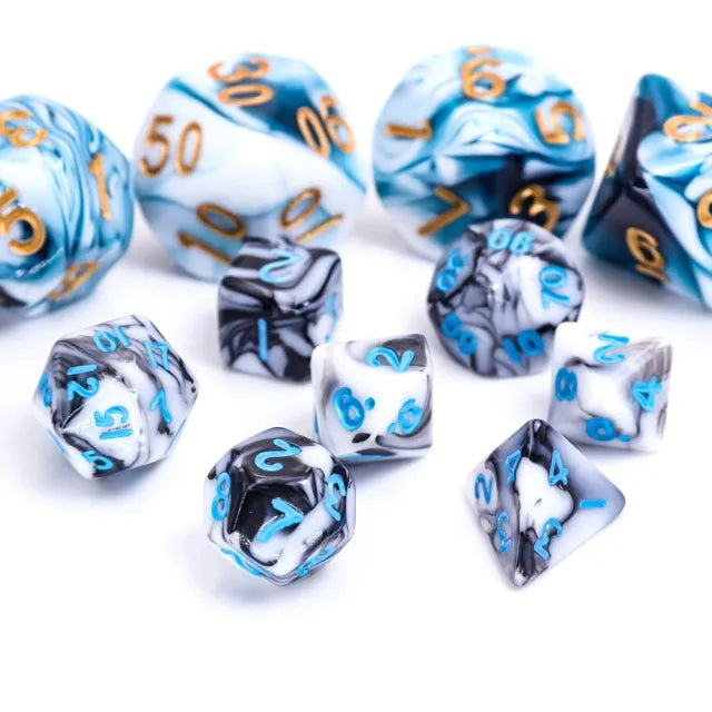 White & Black Blend (Blue Font) #13