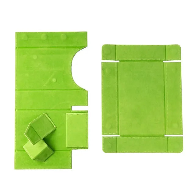 Folding Dice Tower & Dice Tray - Green