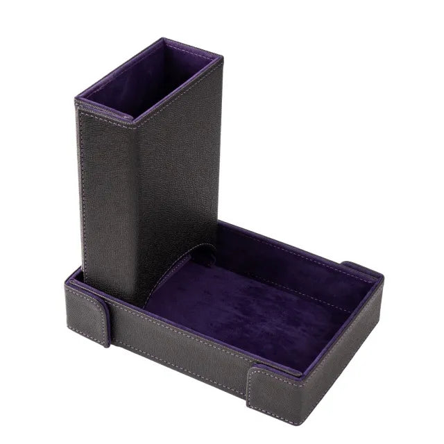 Folding Dice Tower & Dice Tray - Purple
