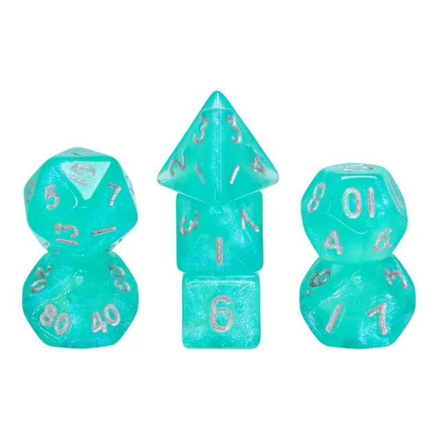Teal Translucent Glitter #19