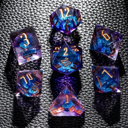 Glitter Dice - Blue & Purple
