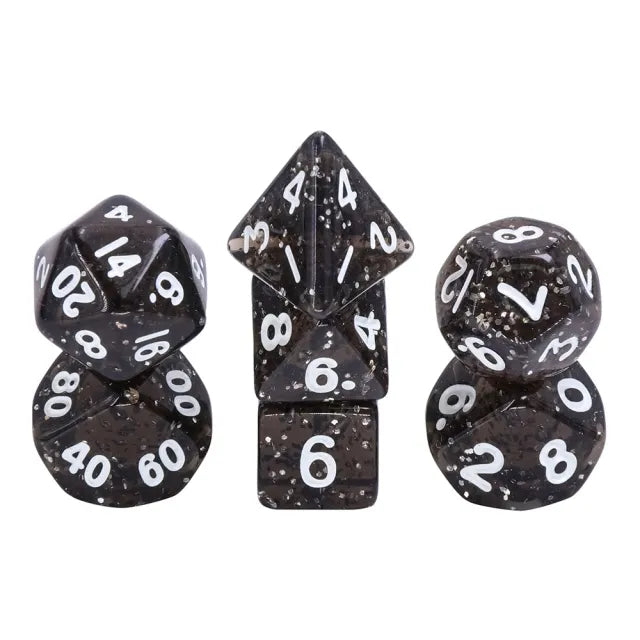 Black Translucent Glitter #20