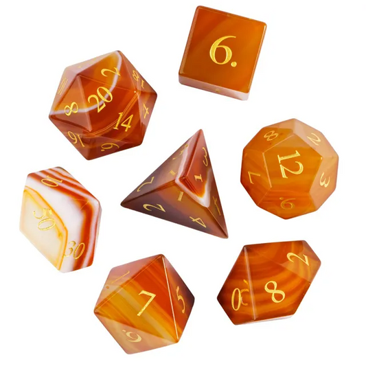 Agate Dice - Brown