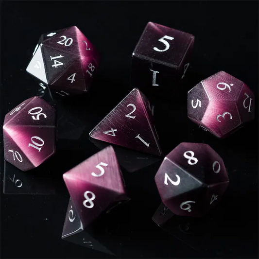 Cat's Eye Dice - Purple