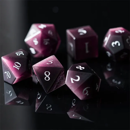 Cat's Eye Dice - Purple