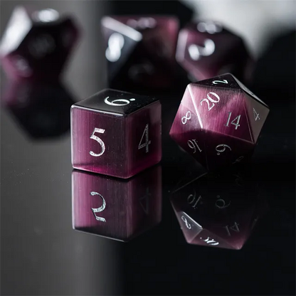 Cat's Eye Dice - Purple