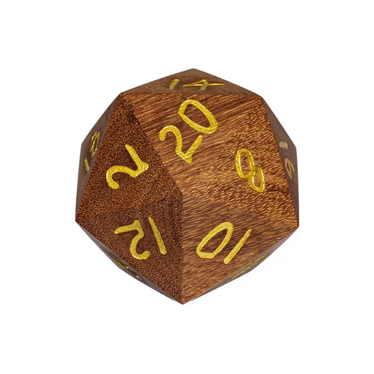 50mm Wooden D20 - Venus Sandalwood