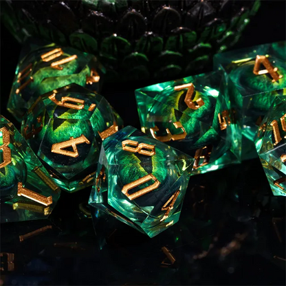 Demon Eye Dice - Green