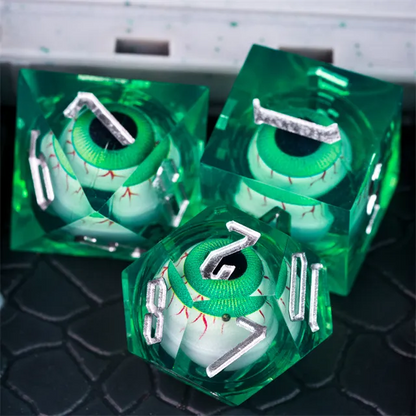 Eyeball Dice - Green