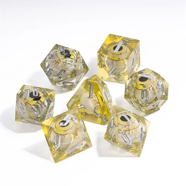 Eyeball Dice - Yellow