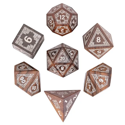 Wooden Dice - Golden Sandalwood *NEW DESIGN!*