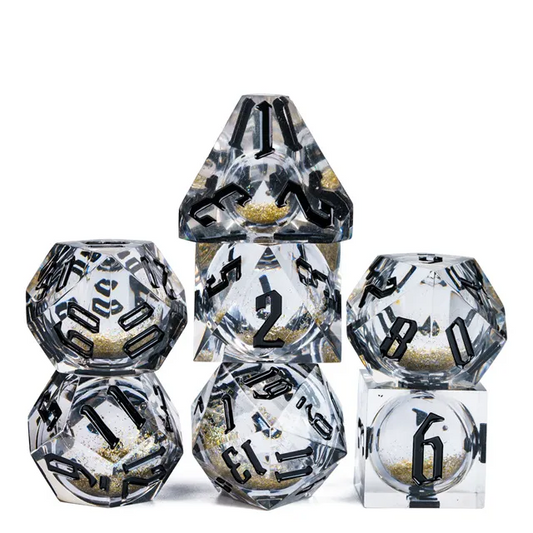 Glitter Dice - Gold & Silver