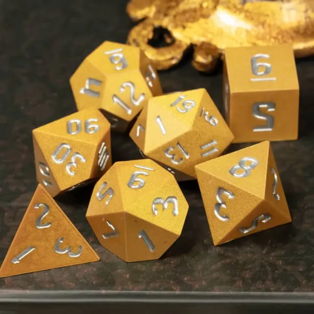 Golden Shimmer Dice