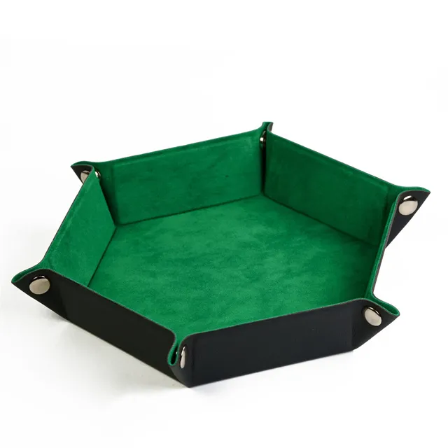 Hexagonal Dice Tray - Green