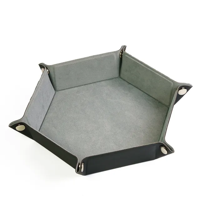 Hexagonal Dice Tray - Grey