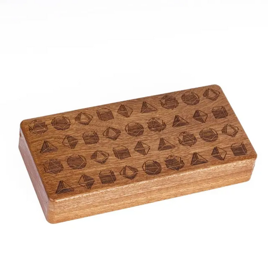 Wooden Dice Box - Mixed Dice