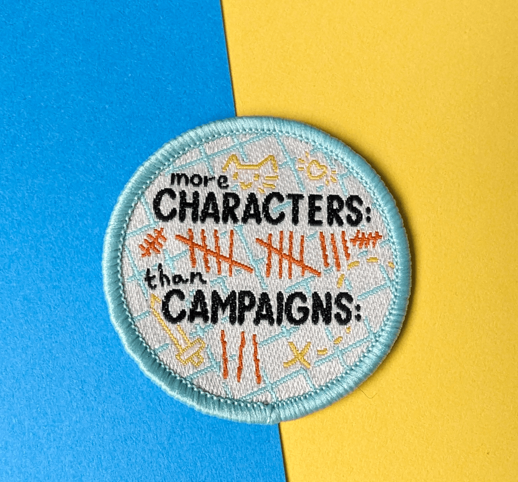 More Characters Than Campaigns RPG Scout Patch