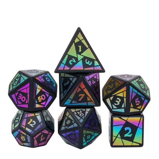 Obsidian Dice - Stained Glass