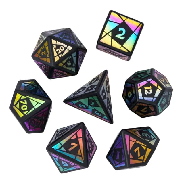 Obsidian Dice - Stained Glass