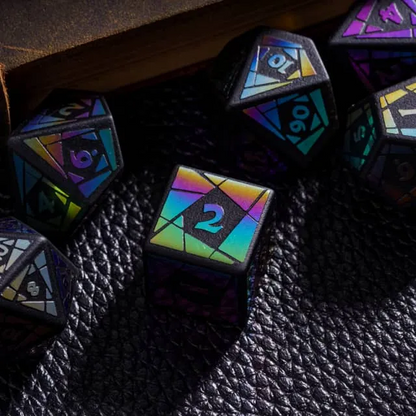 Obsidian Dice - Stained Glass