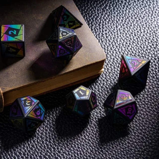 Obsidian Dice - Stained Glass