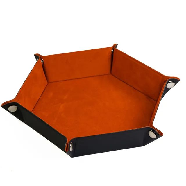 Hexagonal Dice Tray - Orange