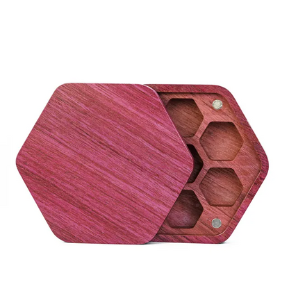 Wooden Dice Box - Purple Heart Wood