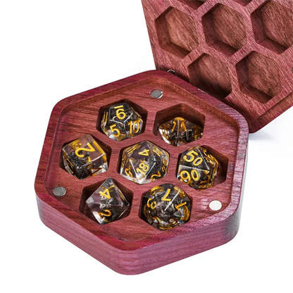 Wooden Dice Box - Purple Heart Wood