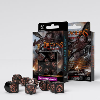 Dragons Dice - Obsidian (Modern D4)